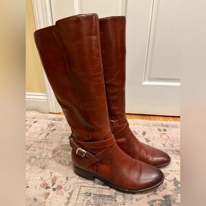 Naturalizer Cognac Brown Knee-High Boots